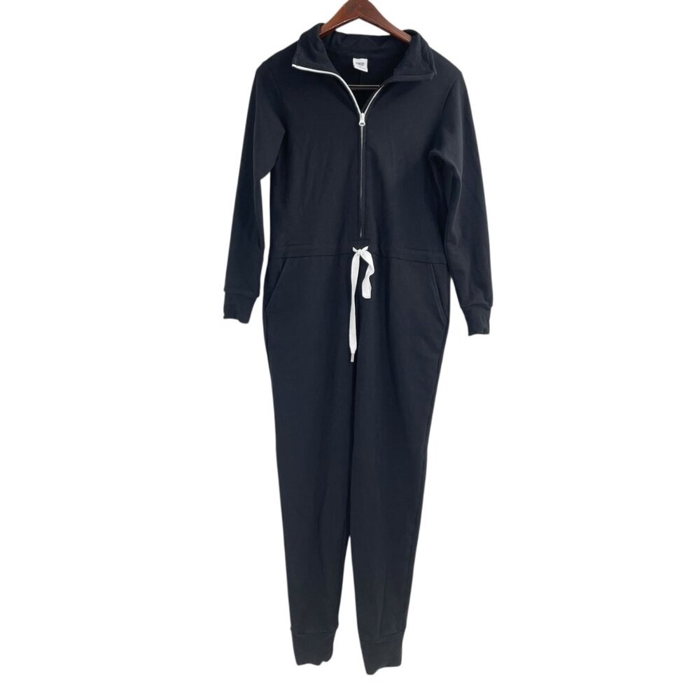 Smash + Tess Midnight Black Shay Jumpsuit Womens Size Small Loungewear Ski - Picture 2 of 8